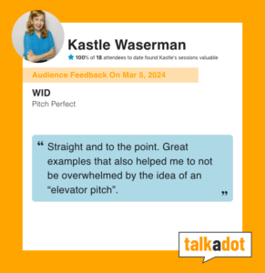 Kastle Waserman speaking testimonial